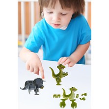 Notpa Çocuklar Için 3D Puzzle Set Dinazorlar 10 Ayrı Dinazor Figürü