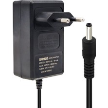 Ayt Weko 12 Volt 2 Amper 2.5 0.7 Uçlu Yerli Üretim Plastik Kasa Priz Tipi Adaptör Ince Uç 12V-2A