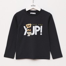 Wanex Erkek Çocuk Uzun Kol Sweat - 16433 - Siyah