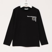 Wanex Erkek Çocuk Uzun Kol Sweat - 16701 - Siyah