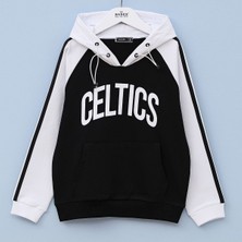 Wanex Erkek Çocuk Uzun Kol Sweatshirt - 15624 - Beyaz - Siyah