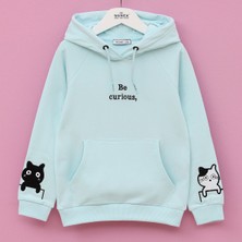 Wanex Kız Çocuk Şardonlu Uzun Kol Sweatshirt - 31573 - Elma Yeşili