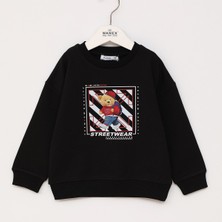Wanex Erkek Çocuk Uzun Kol Sweat - 16654 - Siyah