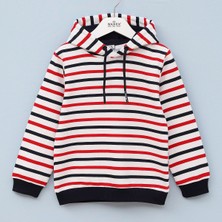 Wanex Erkek Çocuk Uzun Kol Kapüşonlu Sweat - 16005 - Kırmızı