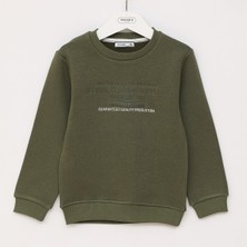 Wanex Erkek Çocuk Şardonlu Uzun Kol Sweat - 16515 - Haki