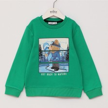 Wanex Erkek Çocuk Şardonlu Uzun Kol Sweat - 16466 - Kırmızı