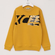 Wanex Erkek Çocuk Şardonlu Uzun Kol Sweatshirt - 16173 - Melanj