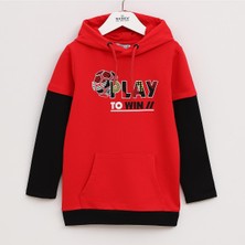 Wanex Erkek Çocuk Uzun Kol Sweatshirt - 16169 - Kırmızı
