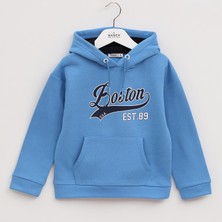 Wanex Erkek Çocuk Uzun Kol Şardonlu Sweatshirt - 15948 - Mavi