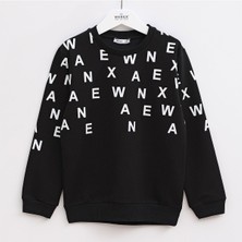 Wanex Erkek Çocuk Uzun Kol Sweat - 15736 - Siyah