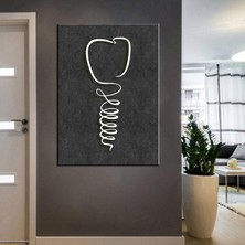 Caddeko Ağız ve Diş Sağlığı Polikliniği Tabloları Dekoratif Diş, Dekoratif Dişçi, Dişçi Dekorasyonu DSC-171C