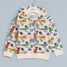 Wanex Erkek Çocuk Uzun Kol Sweatshirt - 16588 - Desenli