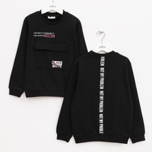 Wanex Erkek Çocuk Uzun Kol Sweat - 15974 - Siyah