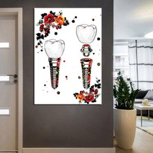 Caddeko Ağız ve Diş Sağlığı Polikliniği Tabloları Dekoratif Diş, Dekoratif Dişçi, Dişçi Dekorasyonu DSC-118