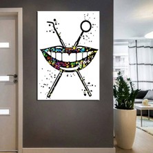 Caddeko Ağız ve Diş Sağlığı Polikliniği Tabloları Dekoratif Diş, Dekoratif Dişçi, Dişçi Dekorasyonu DSC-73R
