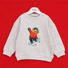 Wanex Erkek Çocuk Şardonlu Uzun Kol Sweat - 16653 - Melanj