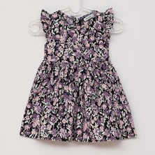 Wanex Kız Çocuk Kısa Kol Elbise - 42443 - Siyah - Pembe