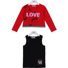 Wanex Kız Çocuk 2 Li Takım - 21742 - Kırmızı