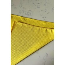 Ishic Mikrofiber Yüksek Kalite Sarı Renk Tekli Cam Bezi - Temizlik Bezi 40X40 cm