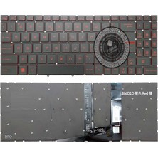 Afila Msı Katana GF76 12UC-059XTR Msi Notebook Klavyesi Siyah Tr, Ver.1 (Beyaz Işık) - Kırmızı Tuş