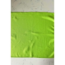 Ishıc Mikrofiber Yüksek Kalite Yeşil Renk Tekli Cam Bezi - Temizlik Bezi 40X40 cm