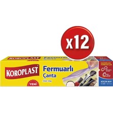 Koroplast Fermuarlı Çanta Küçük Boy 12 Li 16 x 14 cm x 12 Paket