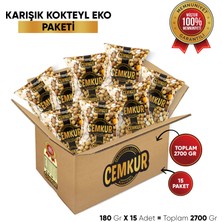 Cemkur Kuruyemiş Karışık Kokteyl Eko 180GR  x 15 Adet