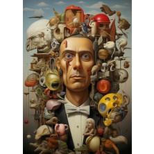 Poster City Postercity Sürrealist Tarzı Sanat Poster Çerçevesiz Parlak Kağıt
