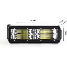 24cm offroad led bar aydınlatma beyaz sarı 48w 10-30v