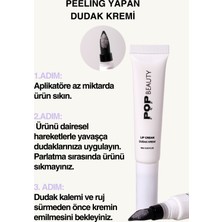 Pop Beauty Peeling Yapan Dudak Kremi, Dudak Nemlendiricisi, Dudak Balmı Pembe