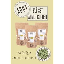 Adry 3'lü Armut Kurusu 50 gr x 3 Kurutulmuş Dilim Armut Katkısız Kuru Meyve Atıştırmalık