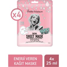 Petite Maison Enerji Veren Kağıt Maske 25 ml 4'lü Set