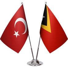 Asya Bayrak Doğu Timor Ikili Masa Bayrağı
