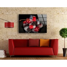Myphotostation Donmuş Meyveler Cam Duvar Tablosu