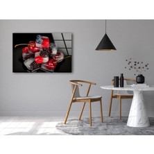 Myphotostation Donmuş Meyveler Cam Duvar Tablosu