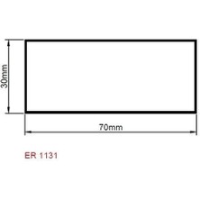 Ersaş Kutu Mastar Profili 70X30 Er 1131 Pres 2 Metre