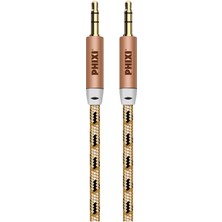 Phixi Basic A810 Hasır Örgü 3.5mm Aux Kablo