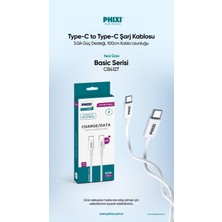 Phixi Basic CB412T Type-C To Type-C USB Şarj Kablosu