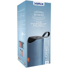 Sunix 10W Bluetooth 4.2 Taşınabilir Bluetooth Hoparlör Siyah Bts-33