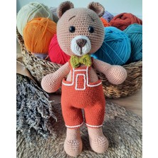 Naturalp Amigurumi Örgü  Oyuncak Bebek Uyku Arkadaşı Ayıcık Balu