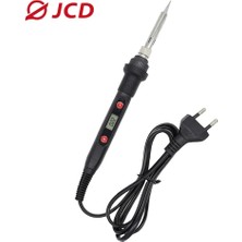Mingjin Shop 1 Gri Tarzı 220V Ab Fişi Jcd 80W Elektrikli Havya Kiti Ayarlanabilir Sıcaklık 110V 220V LCD Kaynak Aracı Seramik Isıtıcı Havya ve Teneke Tel (Yurt Dışından)