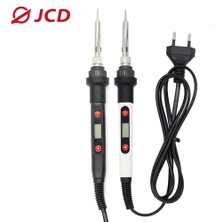 Mingjin Shop 1 Gri Tarzı 220V Ab Fişi Jcd 80W Elektrikli Havya Kiti Ayarlanabilir Sıcaklık 110V 220V LCD Kaynak Aracı Seramik Isıtıcı Havya ve Teneke Tel (Yurt Dışından)