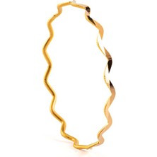 RimaGold 22 Ayar 10 Gram Ajda Dalgalı Bilezik