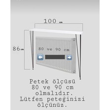 Pinhal Home Yarım Ay Oval Kenar Dresuar Atlantik Çam 100CM Gold Ayak