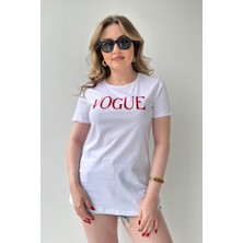 Mazi Butik Vogue T-Shirt Beyaz