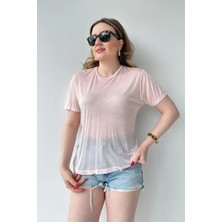 Mazi Butik Basic Tshirt Pembe