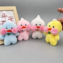 Huizongxu Karikatür Peluş Bebek Anahtarlık Kawaii Ördek Anahtarlık Kolye Peluş Doldurulmuş Hayvanlar Yumuşak Oyuncaklar Doğum Günü Hediyeleri Çanta Kolye Kız Anahtarlık Aksesuarları (Yurt Dışından)