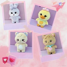 Huizongxu Kpop Siyah Pembe Karakter Peluş Bebek Doğan Pembe Dünya Turu Peluşlar Jennıe Jısoo Gül Lısa Kawaii Doldurulmuş Hayvanlar Hediyeler (Yurt Dışından)