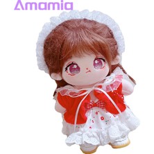 Huizongxu Amamia Doll Sling Elbise Çiçekli Elbise 20CM Kız Pamuk Idol Oyuncak Bebek Giysileri Seti (Yurt Dışından)