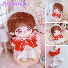 Huizongxu Amamia Doll Sling Elbise Çiçekli Elbise 20CM Kız Pamuk Idol Oyuncak Bebek Giysileri Seti (Yurt Dışından)